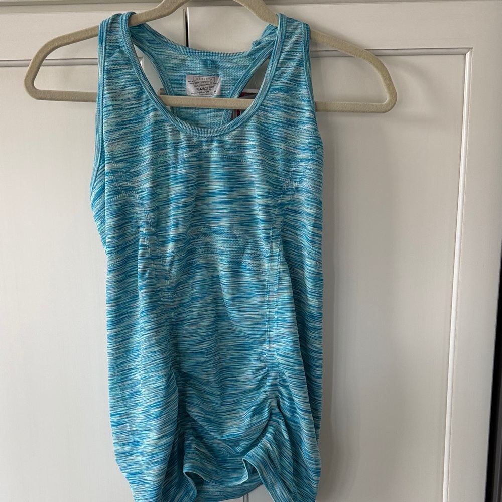 Athleta Striped Blue Tank Top. Size M.  New with tags.